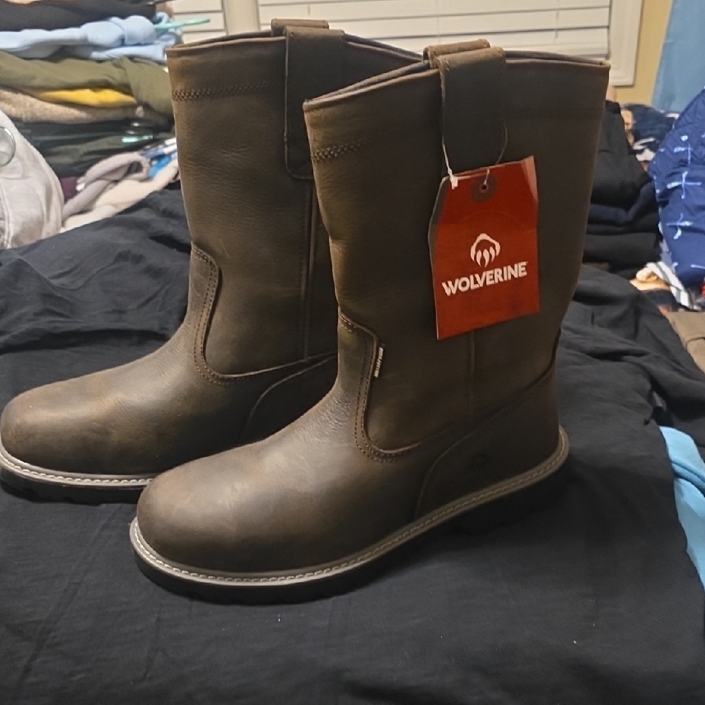 Wolverine Dark Brown Leather Boots